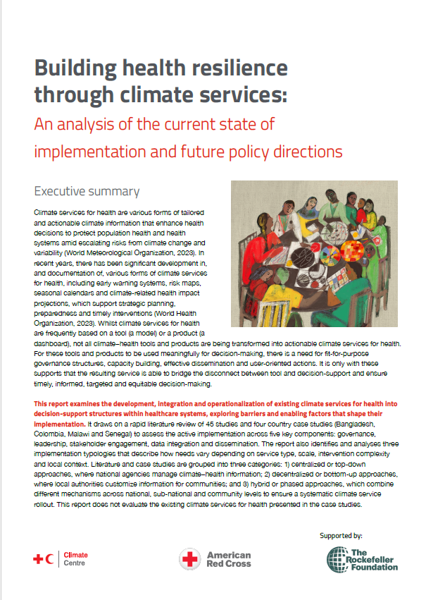 Building health resilience through climate services (Executive summary)